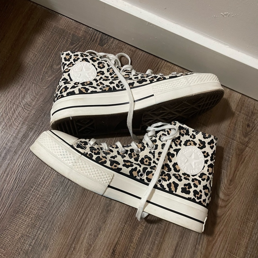 converse platform high tops mens size 8